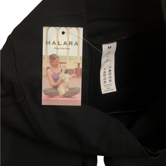 Halara Women’s Mid Rise Pocket Black Leggings Size M - Picture 8 of 16